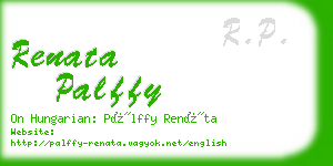 renata palffy business card